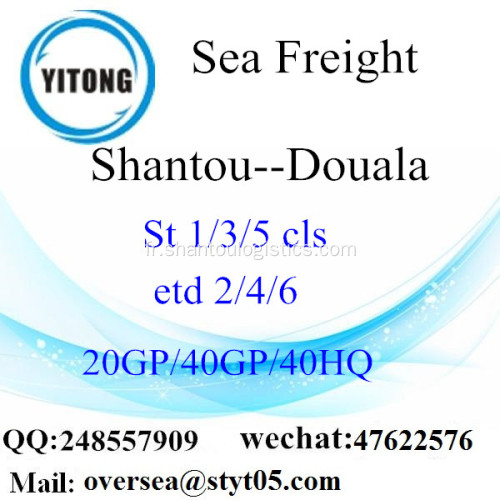 Fret maritime de Port de Shantou expédition à Douala